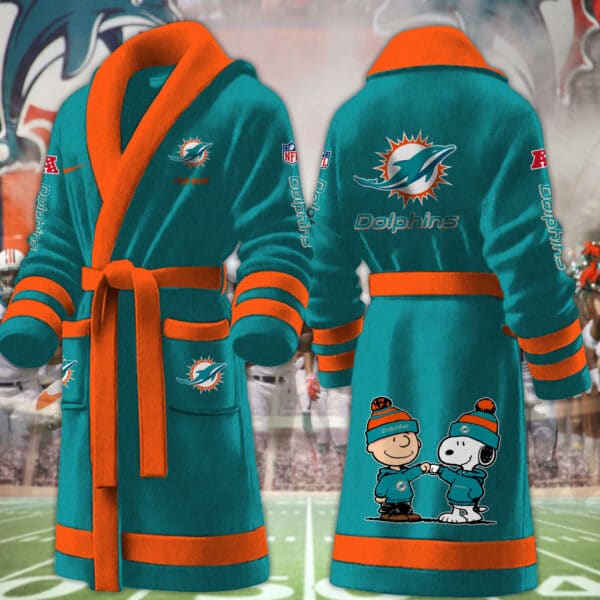 Miami Dolphins Fleece Bathrobe