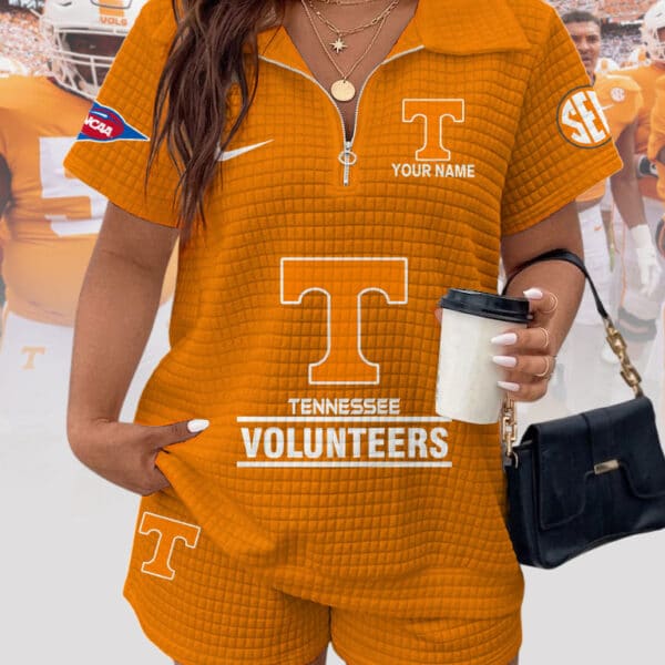 Tennessee Volunteers Women's Zip Polo and Shorts Set