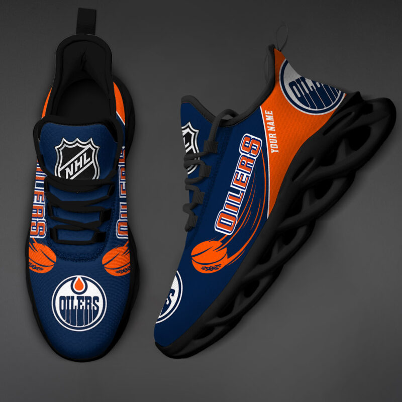 Edmonton Oilers-Personalized NHL New Max Soul Shoes-SP10032312ID02