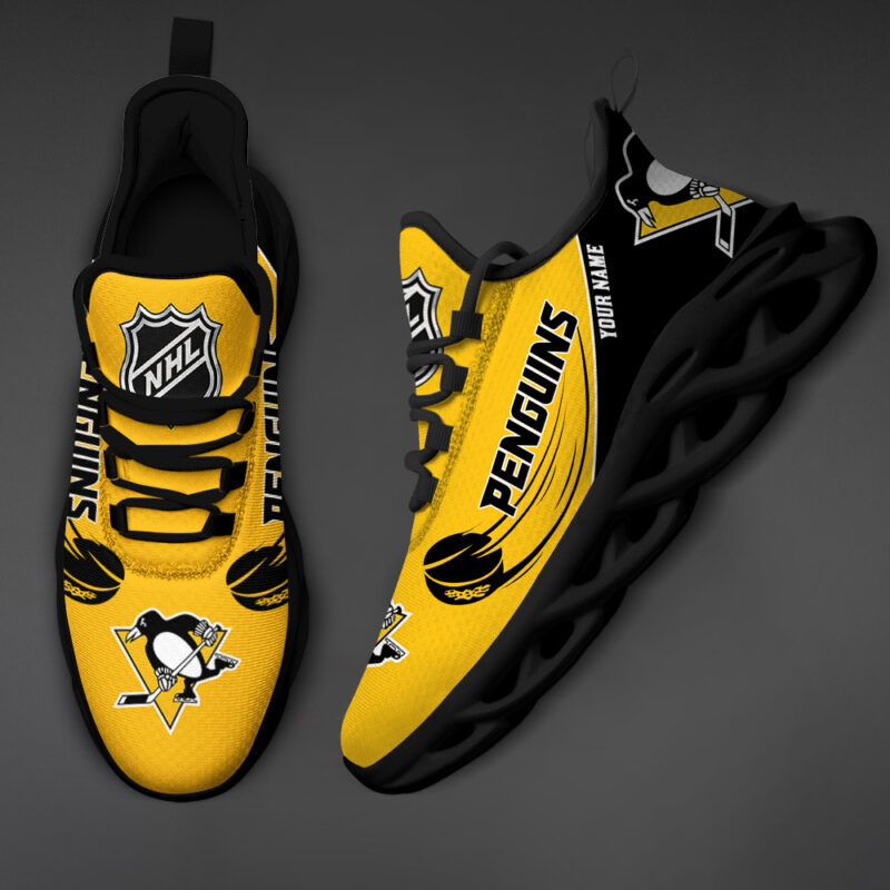 Pittsburgh Penguins-Personalized NHL New Max Soul Shoes-SP10032323ID02