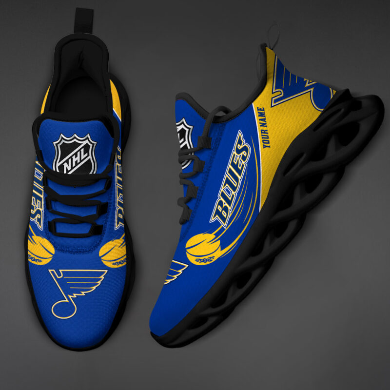 St . Louis Blues-Personalized NHL New Max Soul Shoes-SP10032325ID02