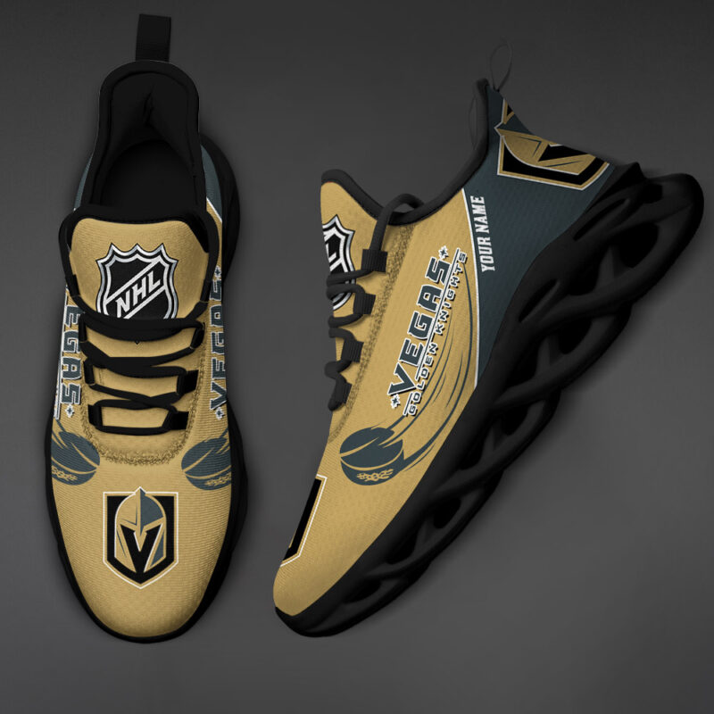 Vegas Golden Knights-Personalized NHL New Max Soul Shoes-SP10032329ID02