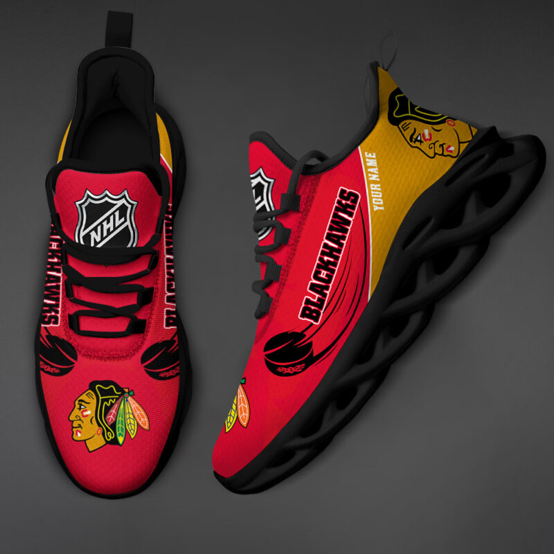 Chicago Blackhawks-Personalized NHL New Max Soul Shoes-SP10032307ID02