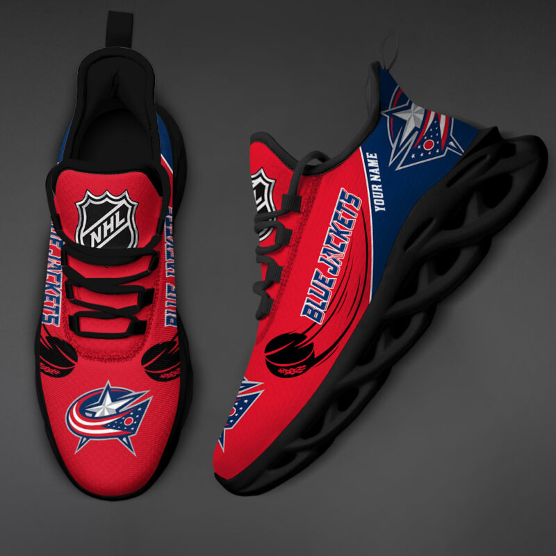 Columbus Blue Jackets-Personalized NHL New Max Soul Shoes-SP10032309ID02