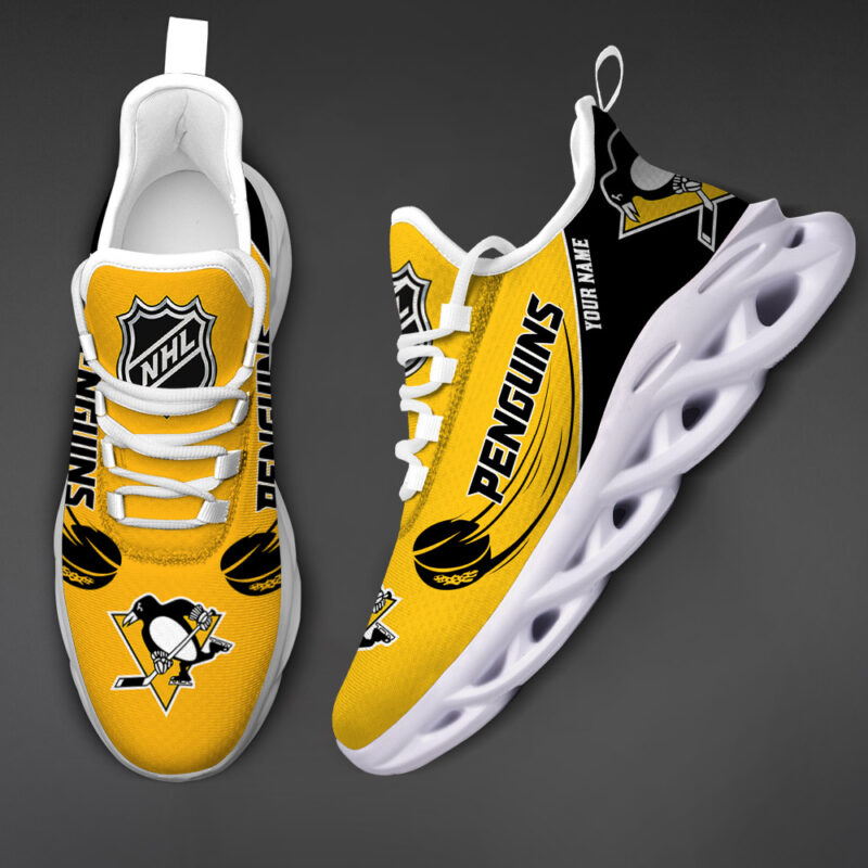 Pittsburgh Penguins-Personalized NHL New Max Soul Shoes-SP10032323ID02