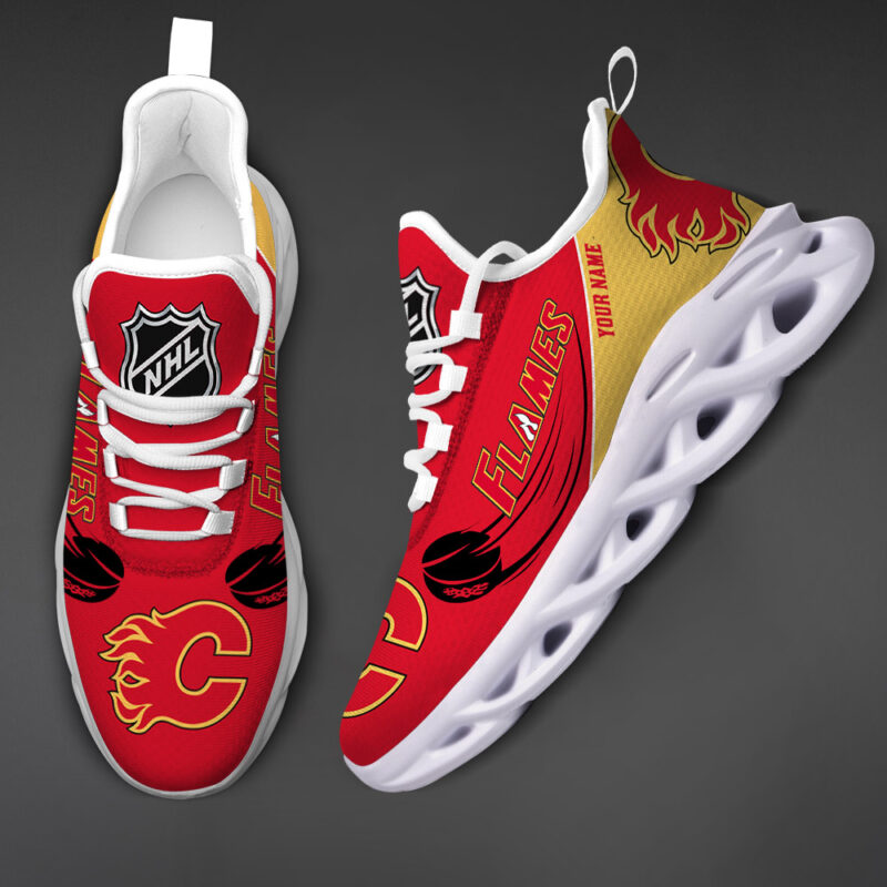 Calgary Flames-Personalized NHL New Max Soul Shoes-SP10032305ID02