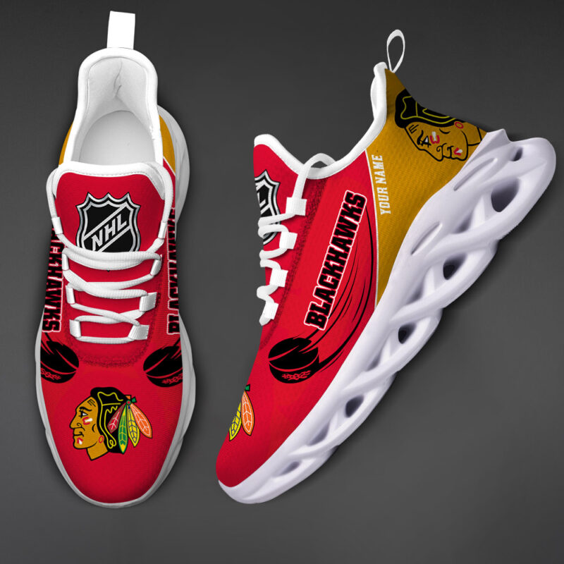 Chicago Blackhawks-Personalized NHL New Max Soul Shoes-SP10032307ID02