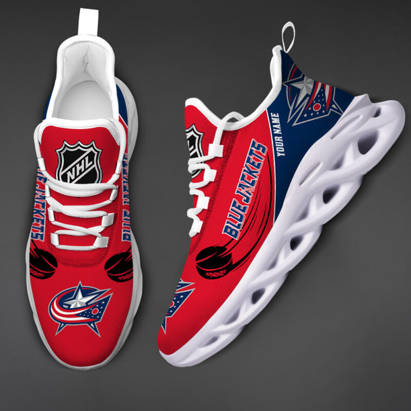 Columbus Blue Jackets-Personalized NHL New Max Soul Shoes-SP10032309ID02