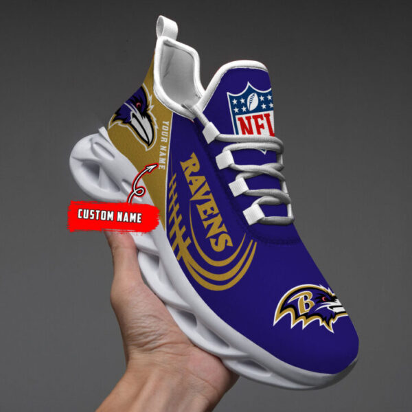 Baltimore Ravens Shoes Custom Max Soul Shoes V06