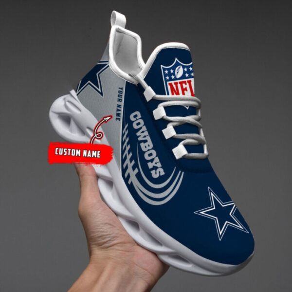 Dallas Cowboy Custom Name Max Soul Shoes V06