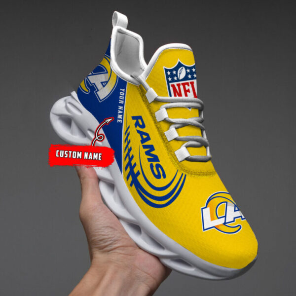 Los Angeles Rams Shoes Custom Max Soul Shoes V06