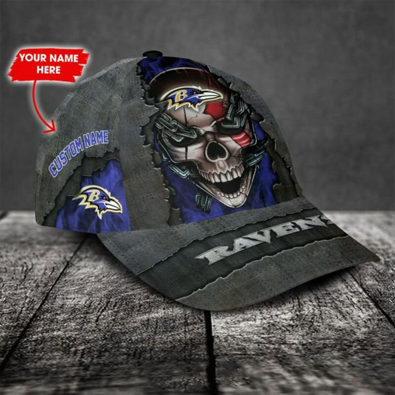 Baltimore Ravens-Personalized NFL Skull Cap V3