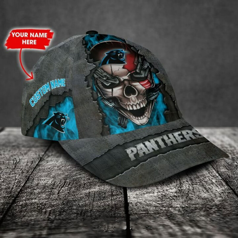 Carolina Panthers-Personalized NFL Skull Cap V3