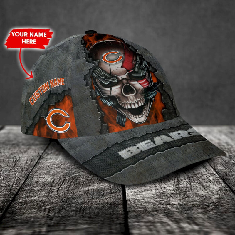 Chicago Bears-Personalized NFL Skull Cap V3