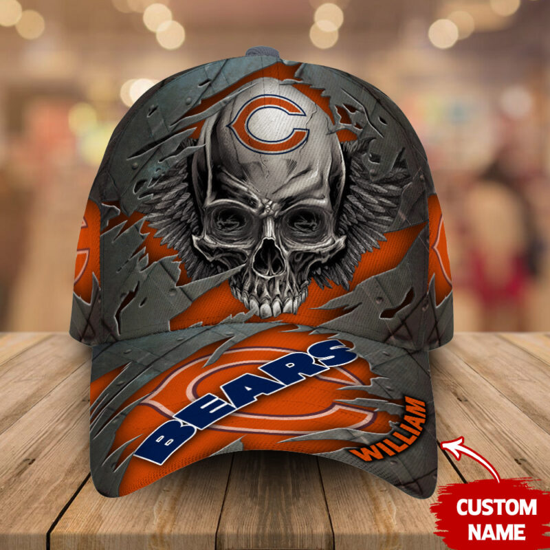 Chicago Bears-Personalized NFL Skull Cap V2-SPCAPA0109006