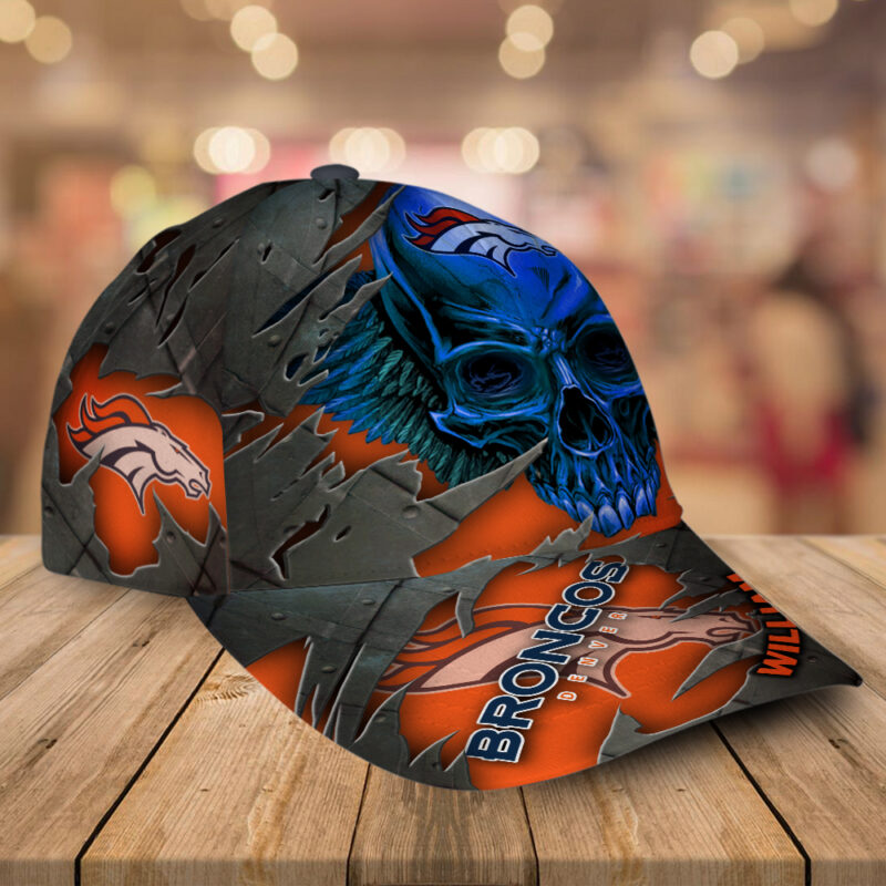 Denver Broncos-Personalized NFL Skull Cap V2-SPCAPA0109010