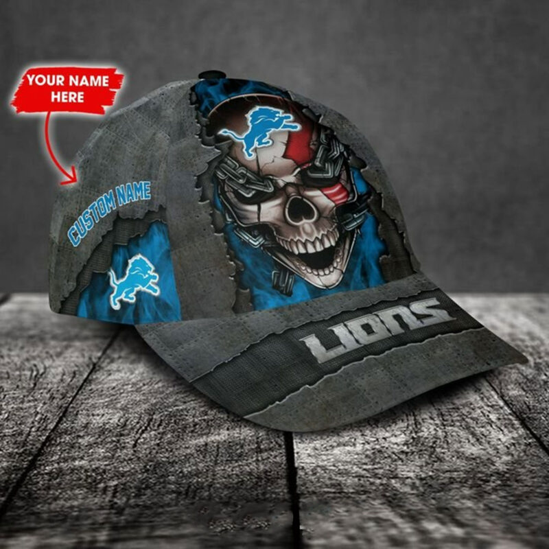 Detroit Lions-Personalized NFL Skull Cap V3