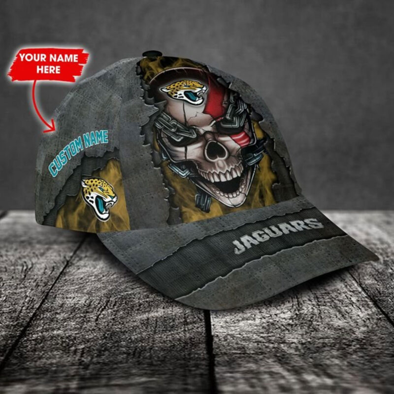 Jacksonville Jaguars-Personalized NFL Skull Cap V3