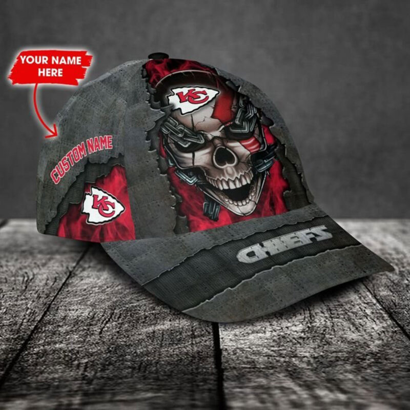 Kansas City Chiefs-Personalized NFL Skull Cap V3