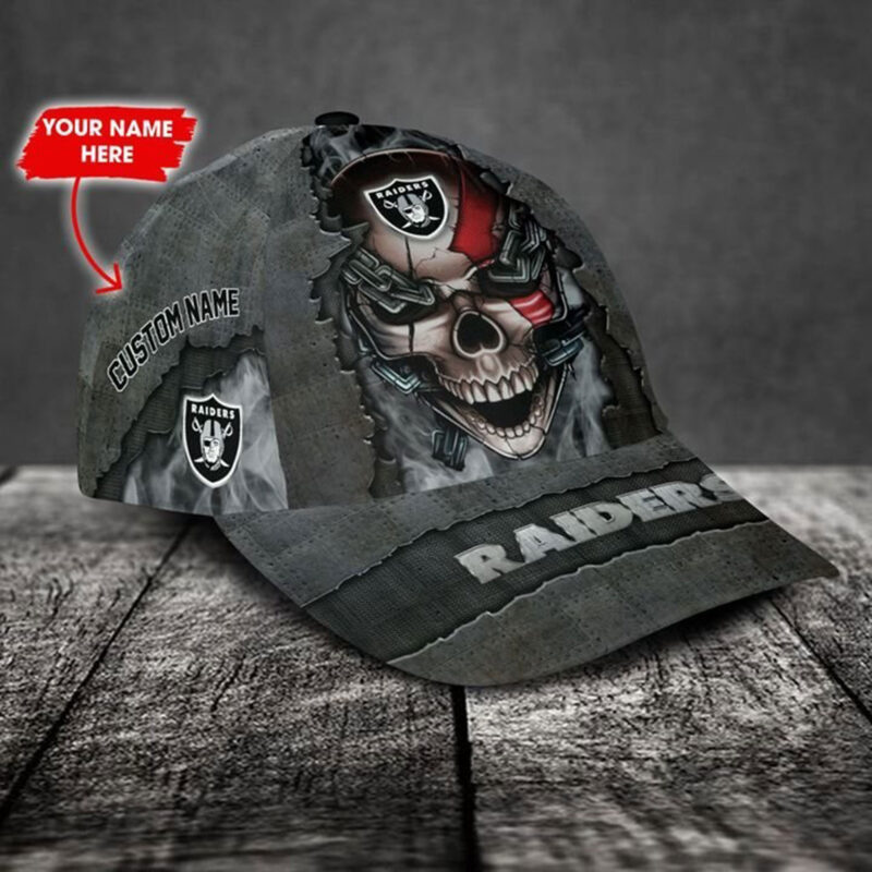 Las Vegas Raiders-Personalized NFL Skull Cap V3