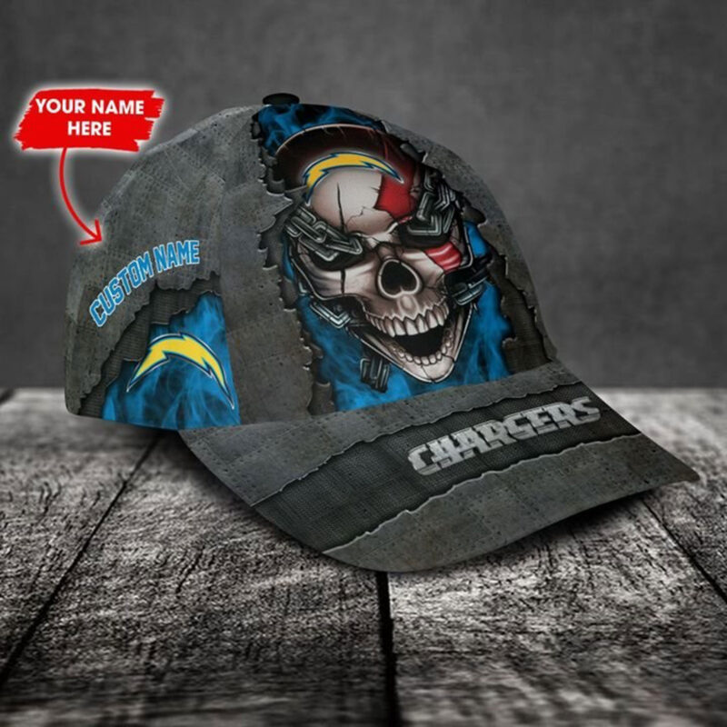 Los Angeles Chargers-Personalized NFL Skull Cap V3