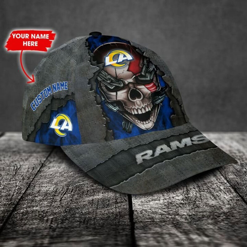 Los Angeles Rams-Personalized NFL Skull Cap V3