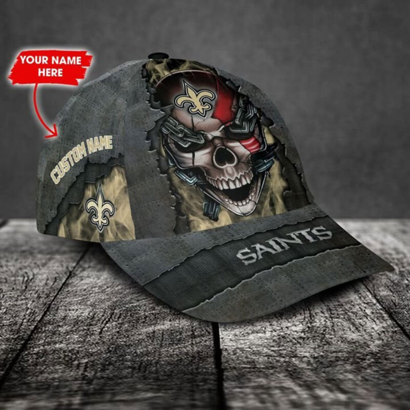 New Orleans Saints-Personalized NFL Skull Cap V3