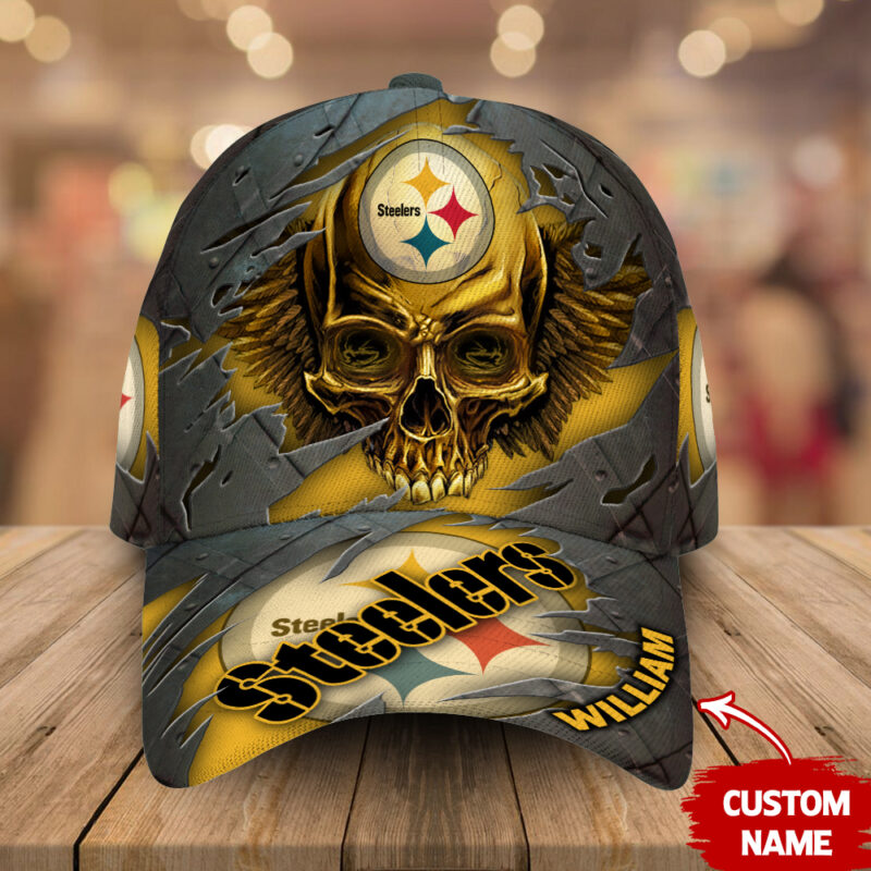 Pittsburgh Steelers-Personalized NFL Skull Cap V2-SPCAPA0109027