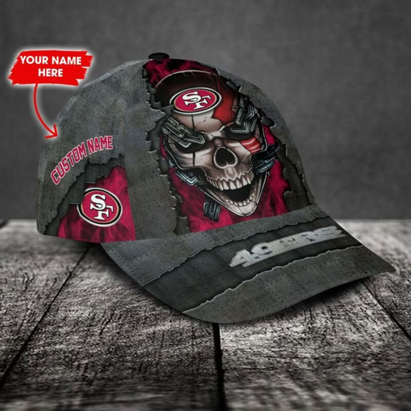 San Francisco 49ers-Personalized NFL Skull Cap V3