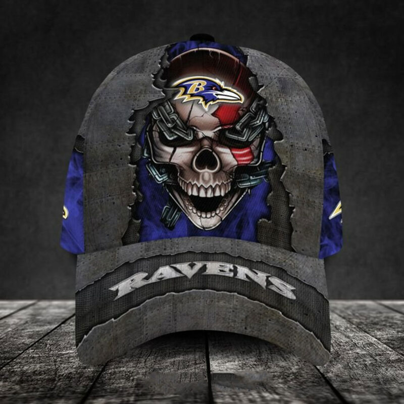 Baltimore Ravens-Personalized NFL Skull Cap V3