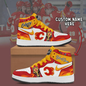 Calgary Flames – Air Jordan 1 Shoes