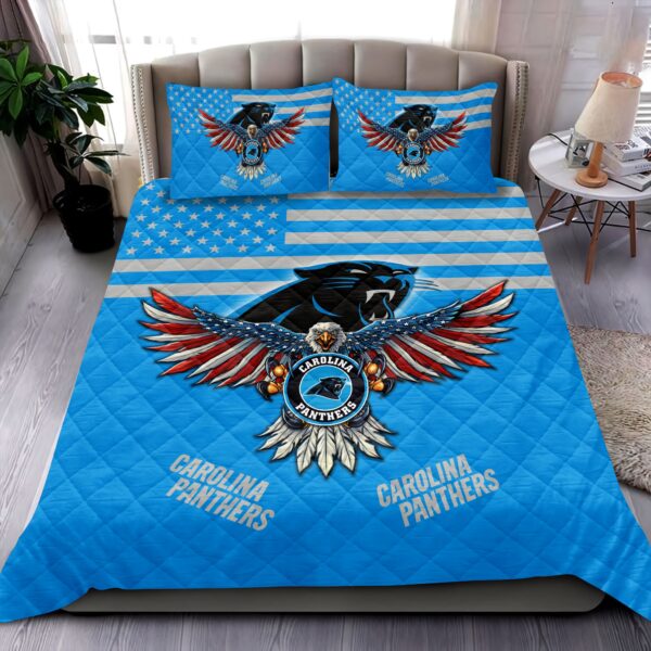 Carolina Panthers NFL Quilt Bedding Set M02