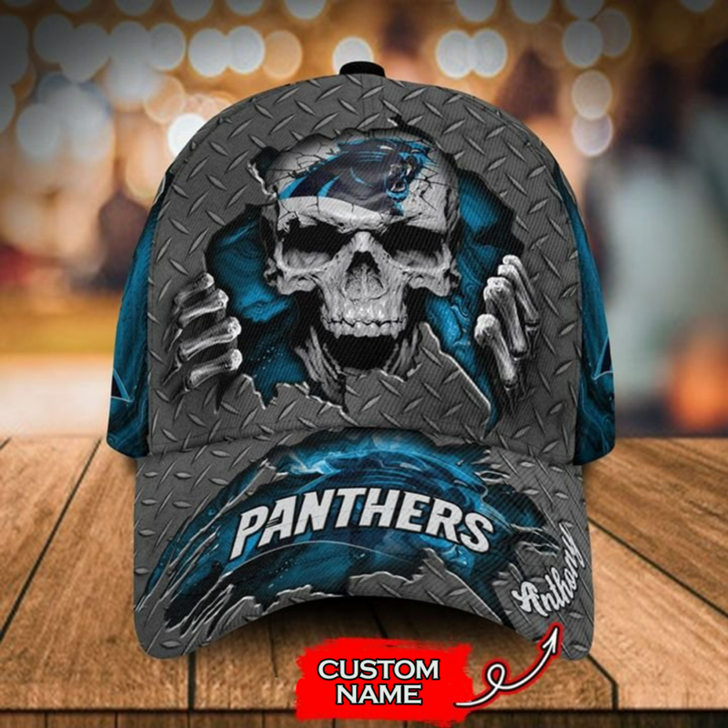 Carolina Panthers- Personalized NFL Skull Cap-SPCAP0109004