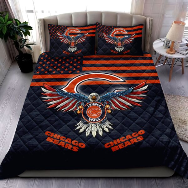 Chicago Bears NFL Quilt Bedding Set M02