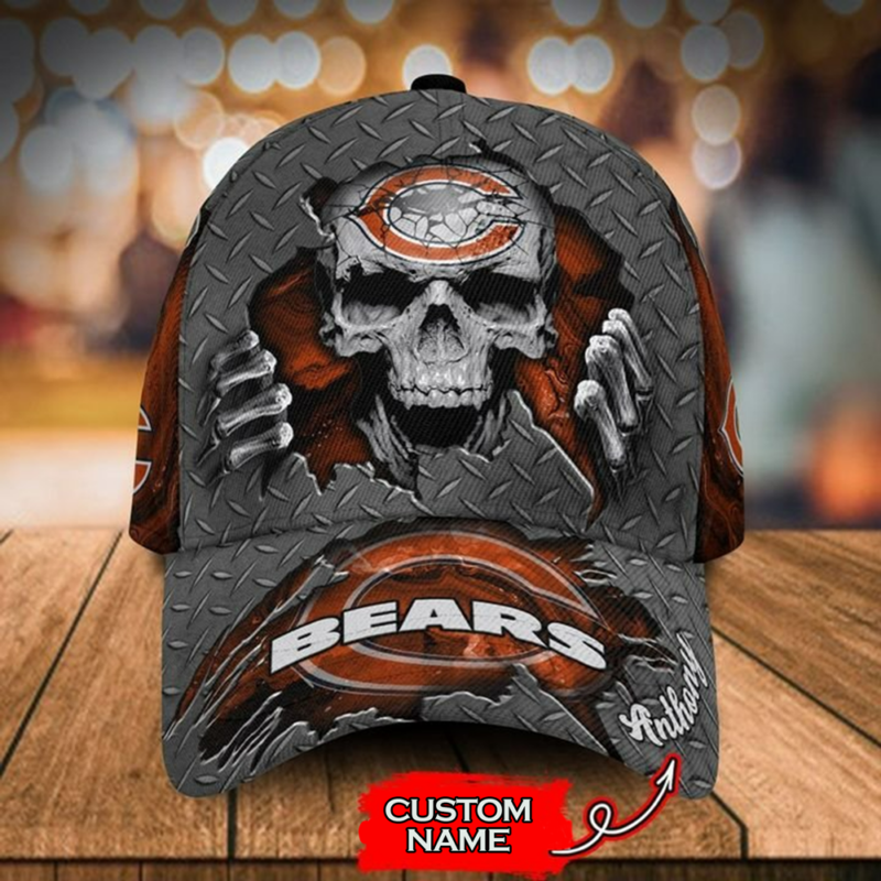 Chicago Bears- Personalized NFL Skull Cap-SPCAP0109005