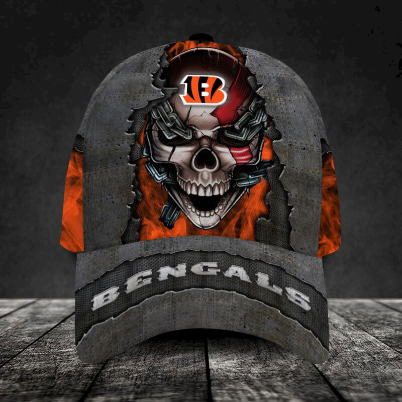 Cincinnati Bengals-Personalized NFL Skull Cap V3