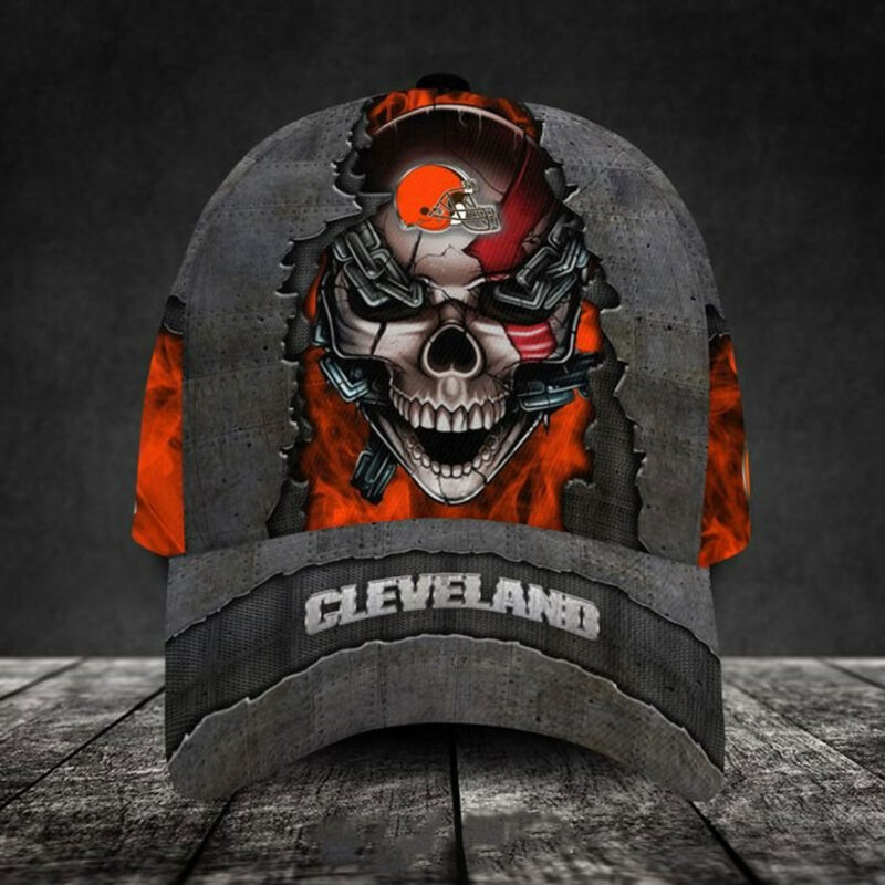 Cleveland Browns-Personalized NFL Skull Cap V3