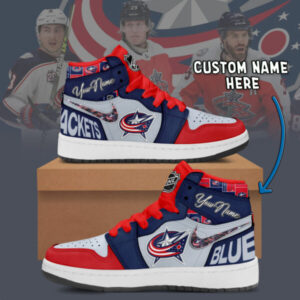 Columbus Blue Jackets- Air Jordan 1 Shoes