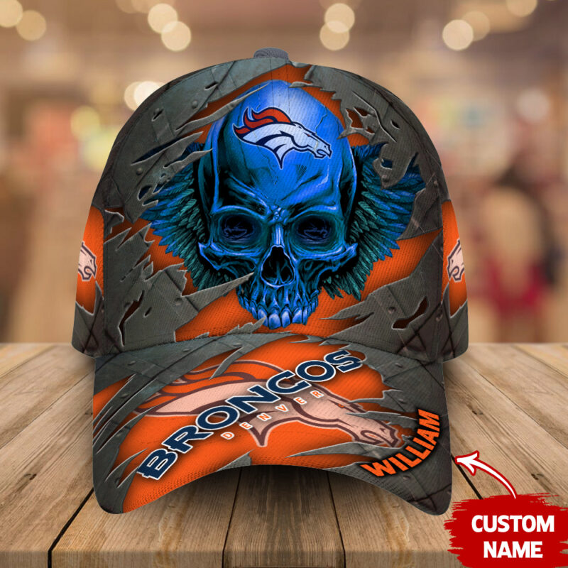 Denver Broncos-Personalized NFL Skull Cap V2-SPCAPA0109010