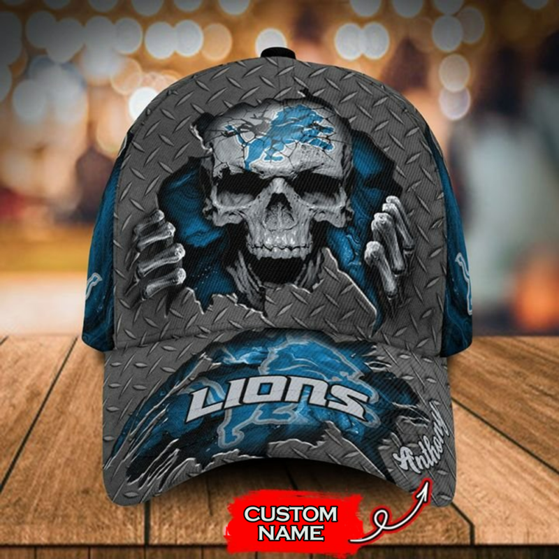 Detroit Lions- Personalized NFL Skull Cap-SPCAP0109010