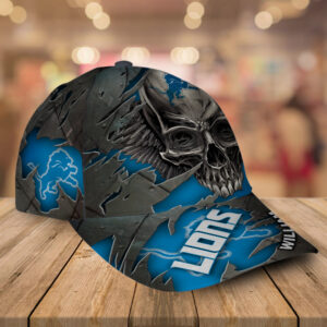 Detroit Lions-Personalized NFL Skull Cap V2-SPCAPA0109011