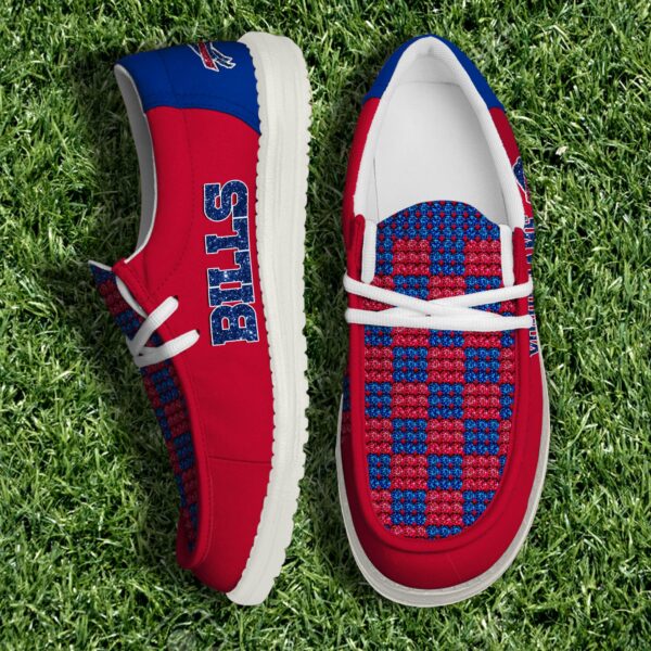 Buffalo Bills NFL 32 Teams HeyDude Canvas Loafer Shoes Personalized Your Name