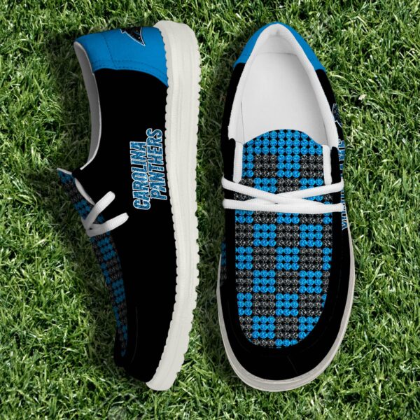 Carolina Panthers NFL 32 Teams HeyDude Canvas Loafer Shoes Personalized Your Name