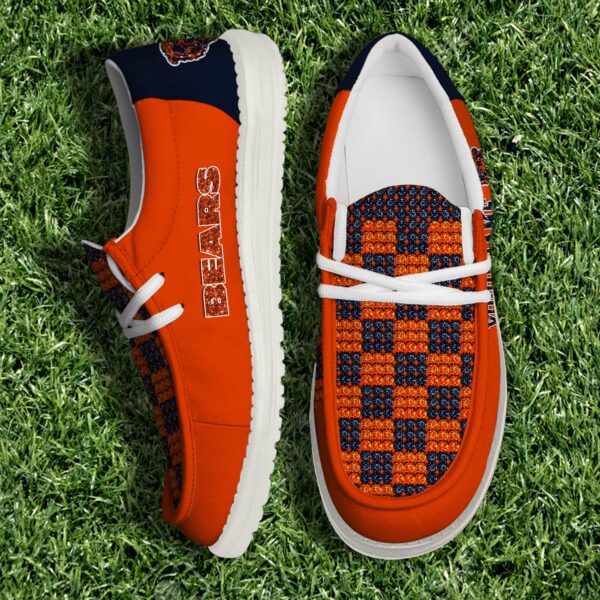 Chicago Bears NFL 32 Teams Slip-On Canvas Loafer Shoes Personalized Your Name
