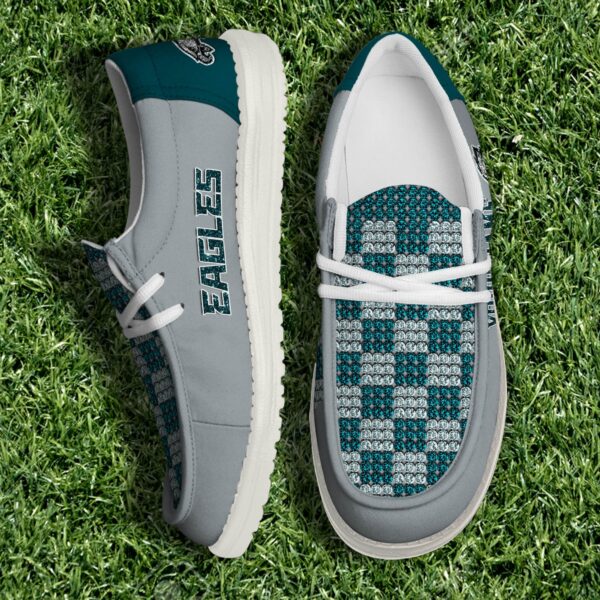 Philadelphia Eagles NFL 32 Teams Slip-On Canvas Loafer Shoes Personalized Your Name