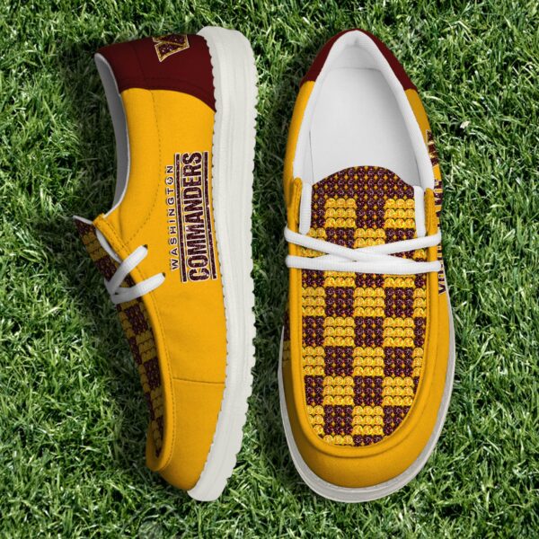 Washington Commanders NFL 32 Teams HeyDude Canvas Loafer Shoes Personalized Your Name