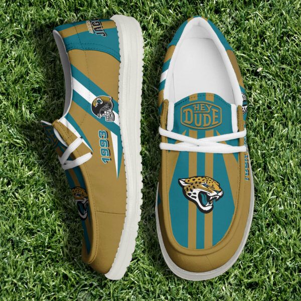 Jacksonville Jaguars NFL Team White Canvas Loafer Shoes Personalized Your Name