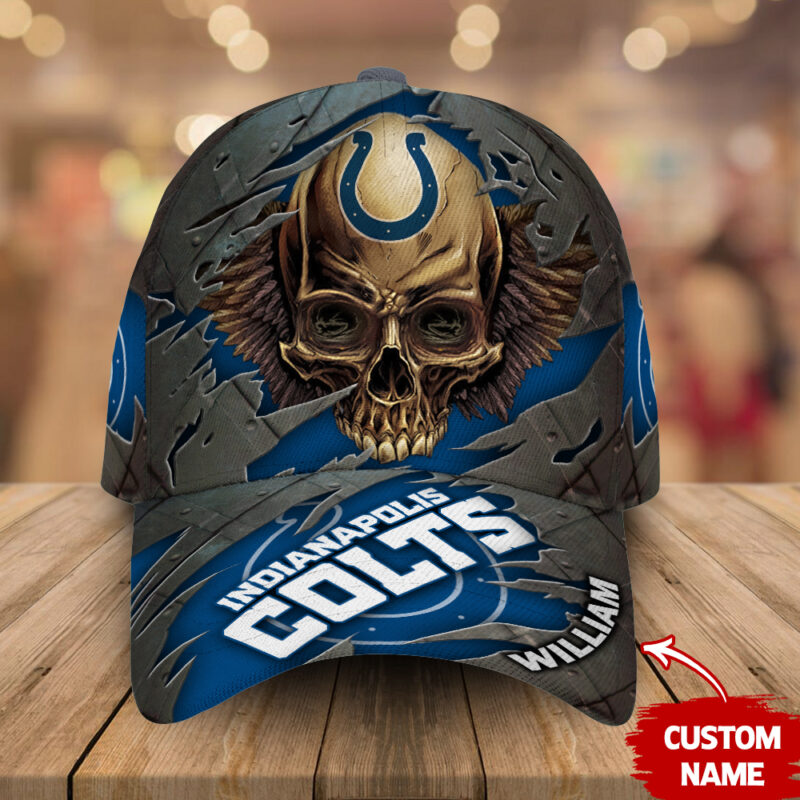 Indianapolis Colts-Personalized NFL Skull Cap V2-SPCAPA0109014