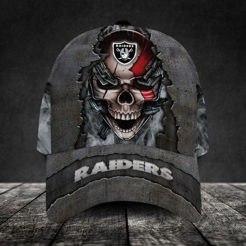 Las Vegas Raiders-Personalized NFL Skull Cap V3