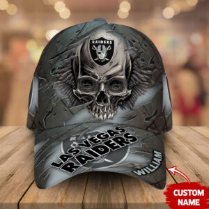 Las Vegas Raiders-Personalized NFL Skull Cap V2-SPCAPA0109017